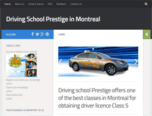 Tablet Screenshot of ecoledeconduiteprestige.com